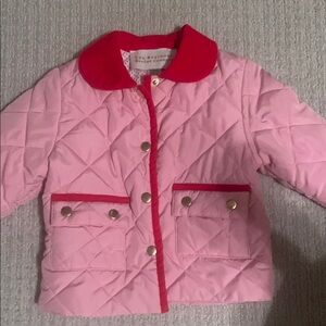 The Beaufort Bonnet Company Quilted Pink and Red Puffer